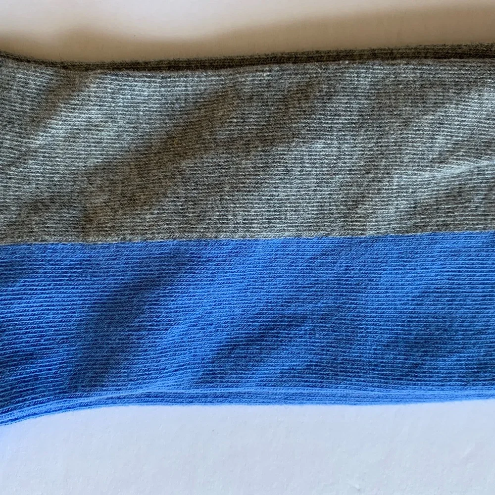 Happy Socks 🧦 The Color Block Socks Blue Gray NEW - Picture 6 of 8
